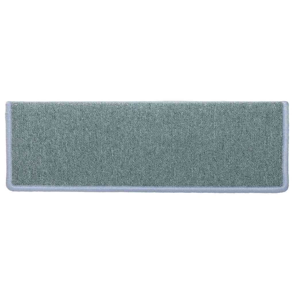 vidaXL Stufenmatten 15 Stk. 65x21x4 cm Seeblau Rechteckiger Rand