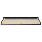 vidaXL Stufenmatten 15 Stk. 65 x 21 x 4 cm Dunkelgrau und Blau Rechteckiger Rand