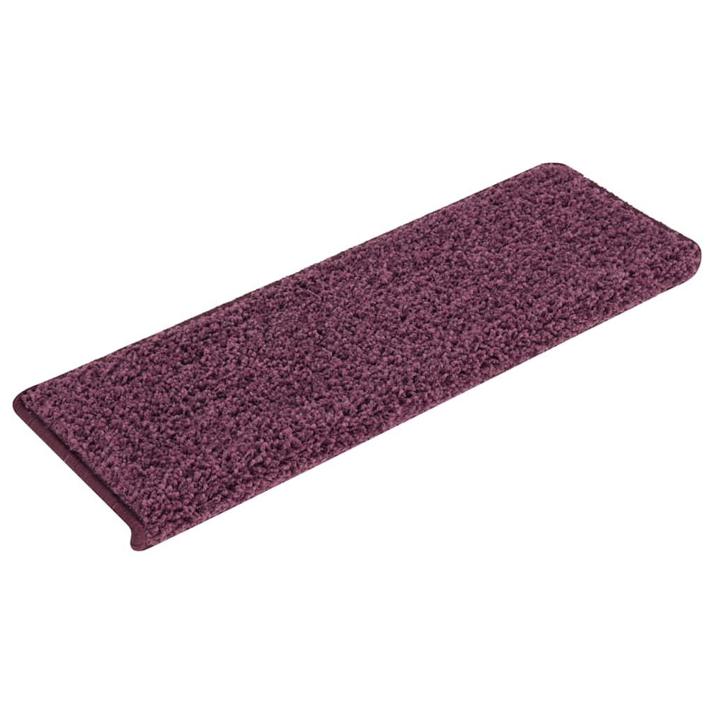 vidaXL Stufenmatten 15 Stk. 65 x 21 x 4 cm Dunkelviolett Rechteckiger Rand