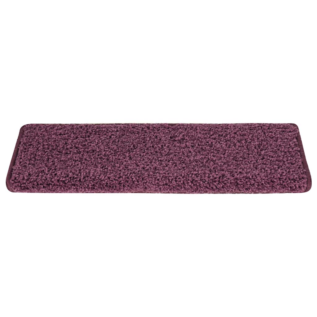 vidaXL Stufenmatten 15 Stk. 65 x 21 x 4 cm Dunkelviolett Rechteckiger Rand