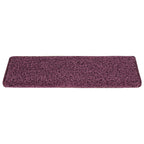 vidaXL Stufenmatten 15 Stk. 65 x 21 x 4 cm Dunkelviolett Rechteckiger Rand