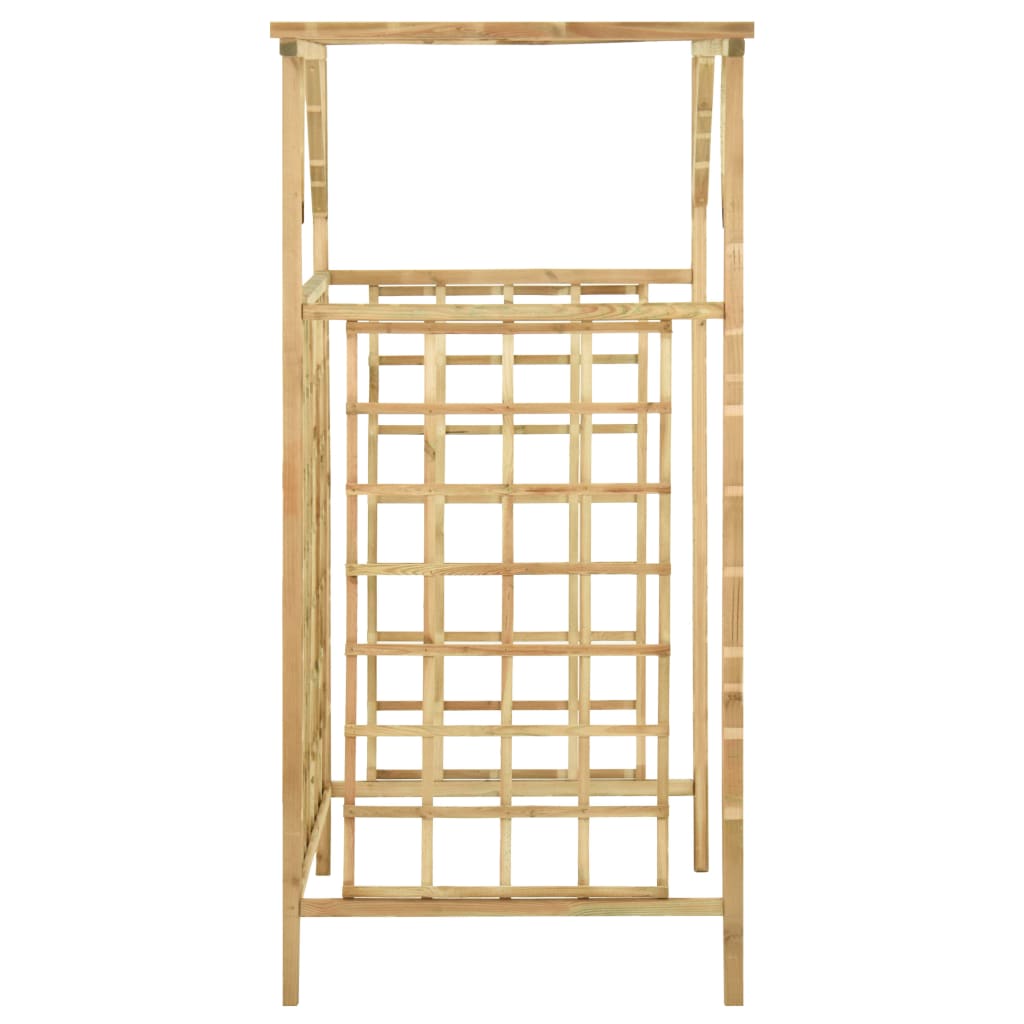 vidaXL Pergola für 2 Mülltonnen Kiefernholz Imprägniert