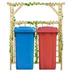 vidaXL Pergola für 2 Mülltonnen Kiefernholz Imprägniert