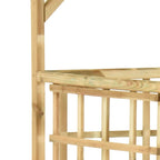 vidaXL Pergola für 3 Mülltonnen Kiefernholz Imprägniert
