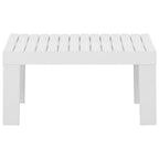 vidaXL 3-tlg. Garten-Lounge-Set mit Kissen Kunststoff Weiß