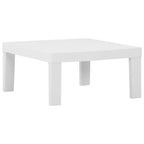 vidaXL 4-tlg. Garten-Lounge-Set mit Kissen Kunststoff Weiß