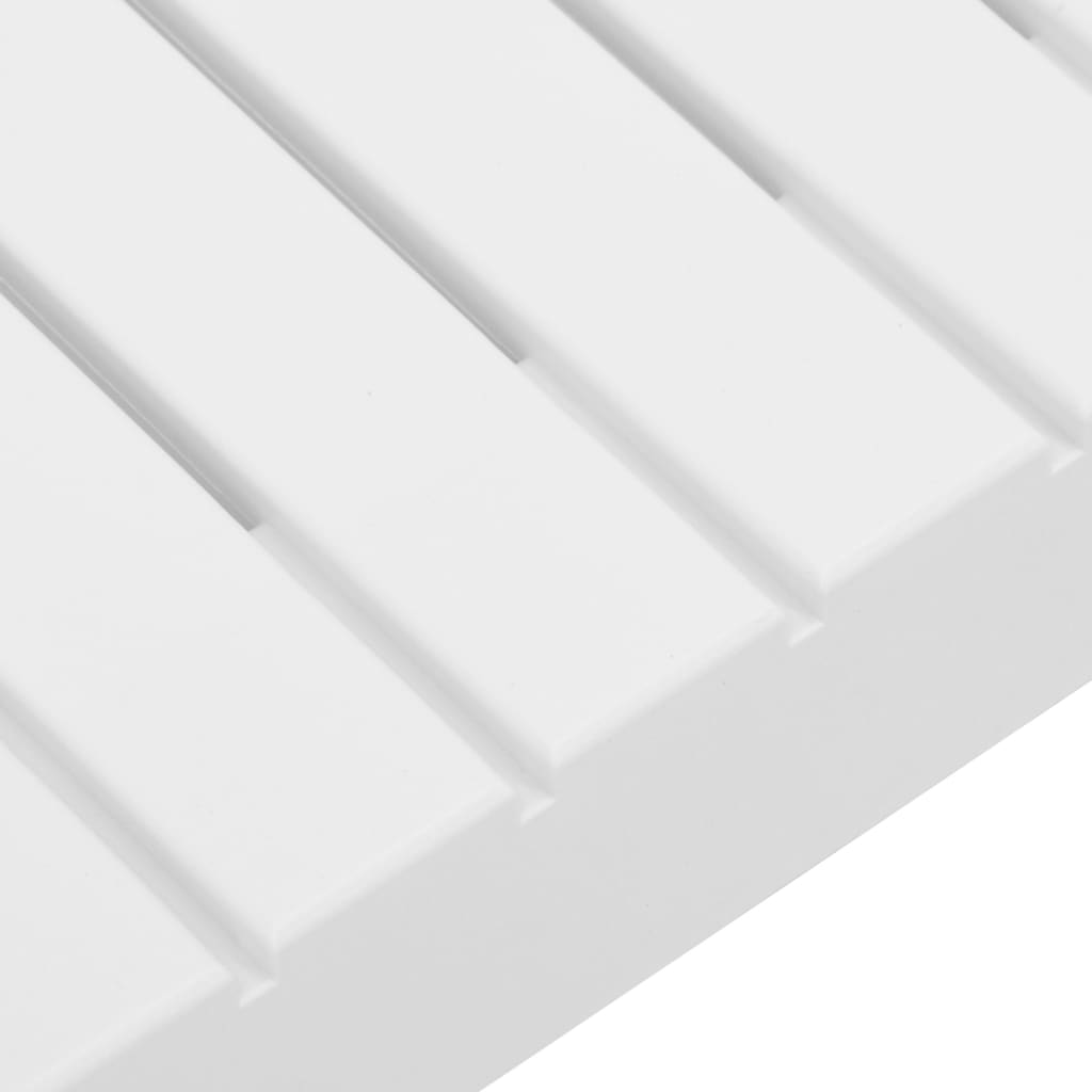 vidaXL 4-tlg. Garten-Lounge-Set mit Auflagen Kunststoff Weiß