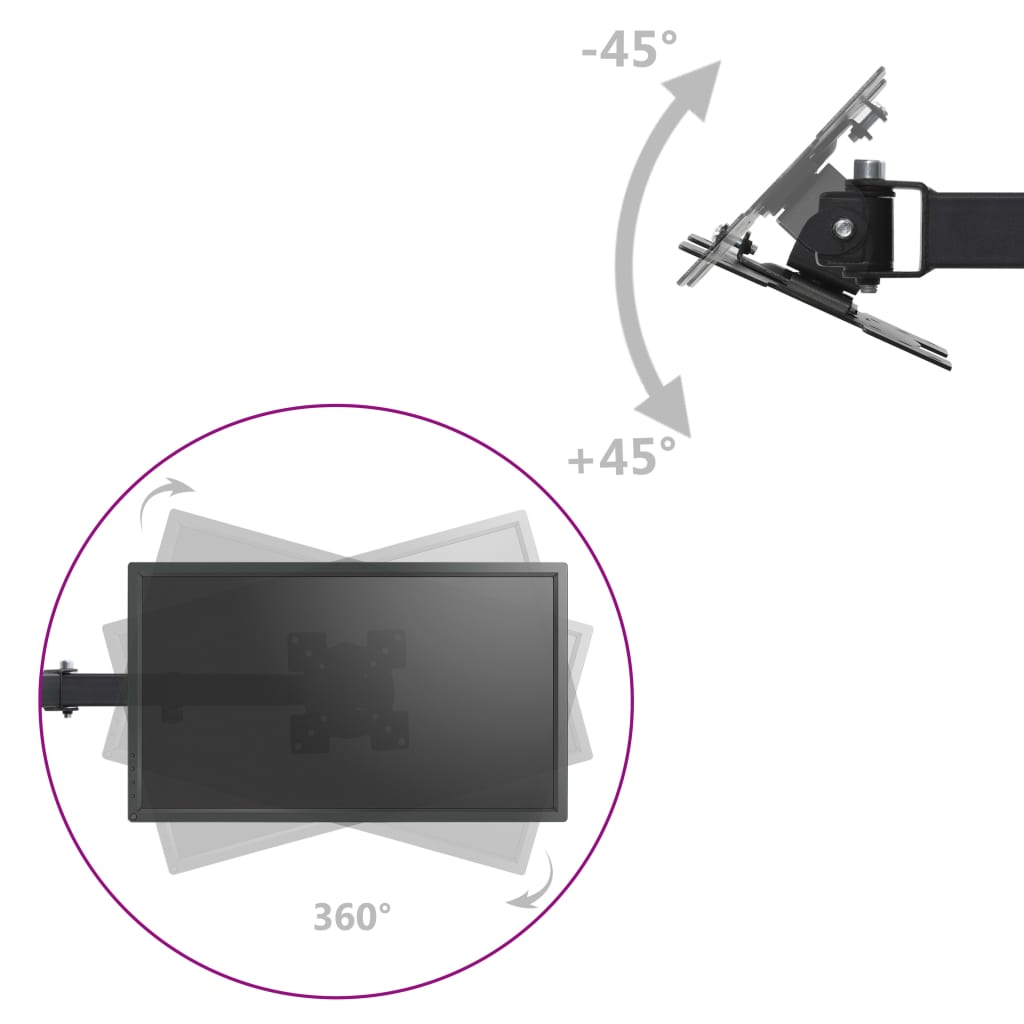 vidaXL Tischhalterung für 3 Monitore 13"-23"