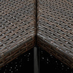 vidaXL 8-tlg. Gartenbar-Set mit Kissen Poly Rattan Braun