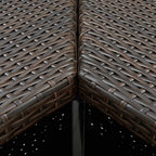 vidaXL 16-tlg. Gartenbar-Set mit Kissen Poly Rattan Braun