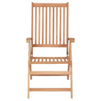 vidaXL Verstellbare Gartenstühle 6 Stk. Massivholz Teak