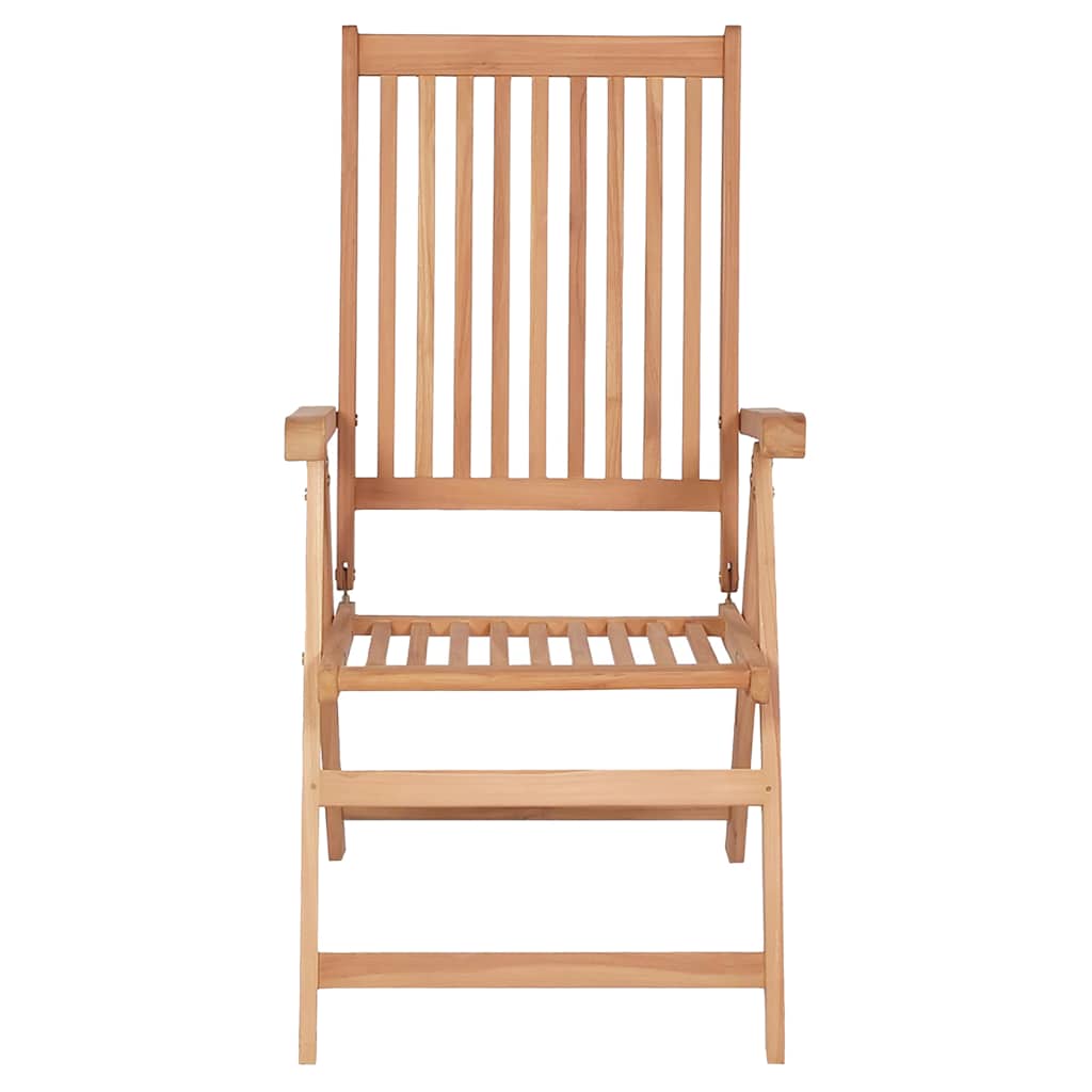 vidaXL Verstellbare Gartenstühle 6 Stk. Massivholz Teak