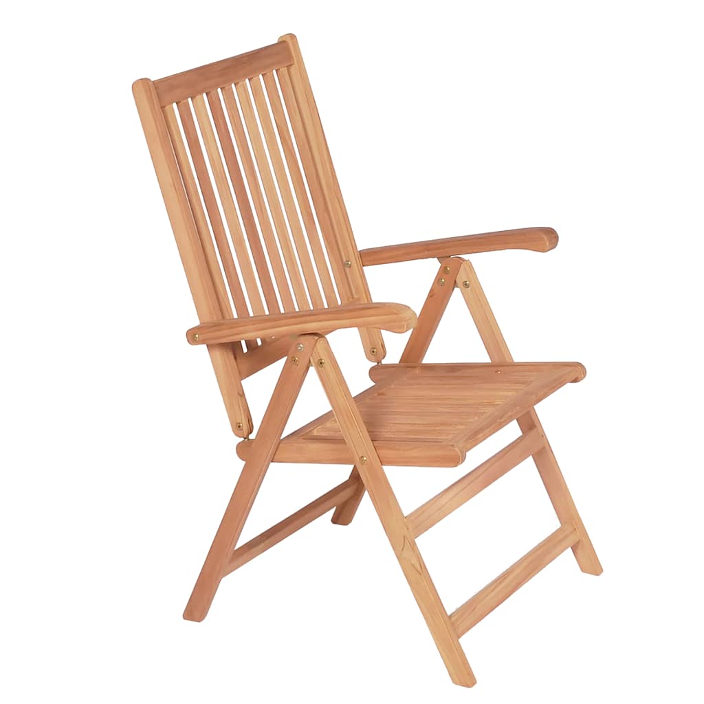 vidaXL Verstellbare Gartenstühle 6 Stk. Massivholz Teak