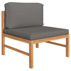 vidaXL 2-tlg. Garten-Lounge-Set mit Kissen Auflagen Teakholz