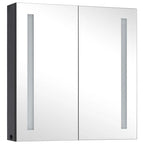 vidaXL LED-Spiegelschrank fürs Bad 62x14x60 cm