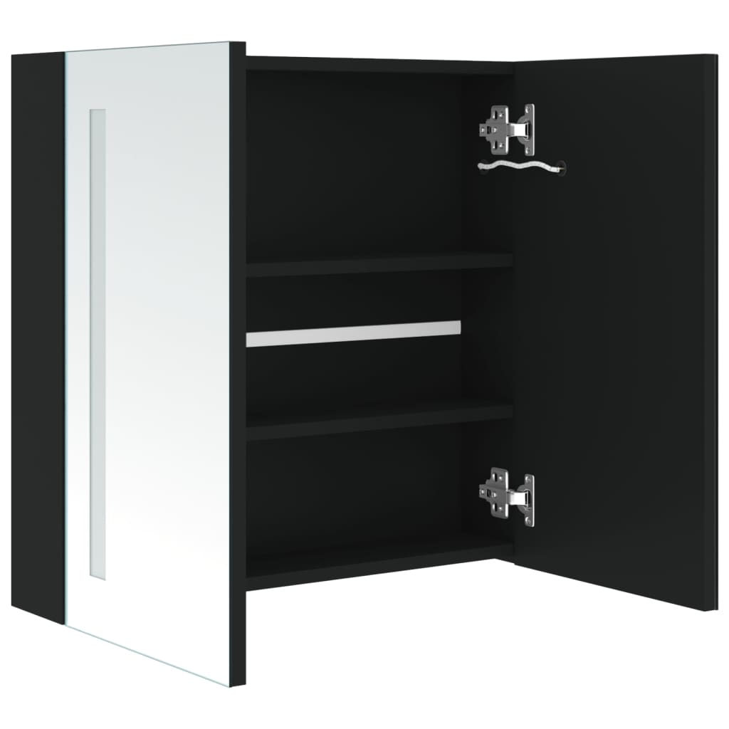 vidaXL LED-Spiegelschrank fürs Bad 62x14x60 cm