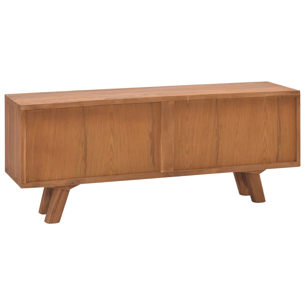 vidaXL TV-Schrank 110x30x45 cm Teak Massivholz