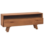 vidaXL TV-Schrank 110x30x45 cm Teak Massivholz