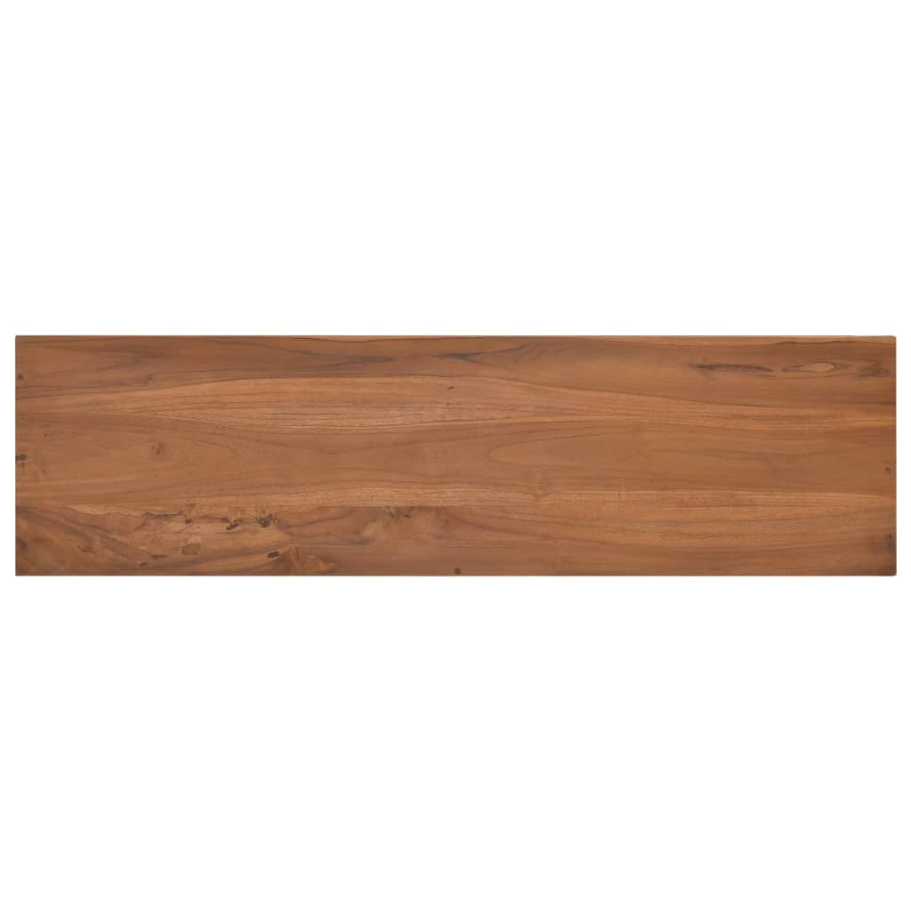 vidaXL TV-Schrank 110x30x45 cm Teak Massivholz