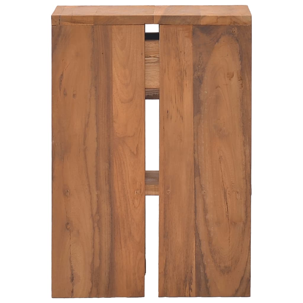 vidaXL Nachttisch 20x35x50 cm Teak Massivholz