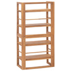 vidaXL Regal 60x30x120 cm Teak Massivholz
