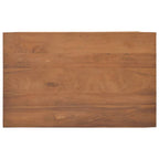 vidaXL TV-Schrank mit Rollen 80x50x42 cm Teak Massivholz