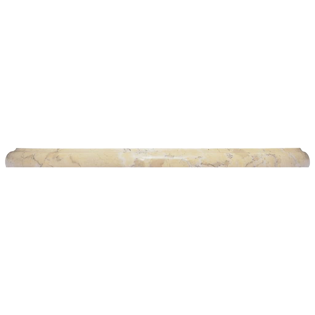 vidaXL Tischplatte Creme Ø40x2,5 cm Marmor