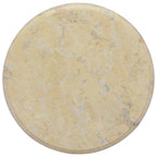 vidaXL Tischplatte Creme Ø40x2,5 cm Marmor