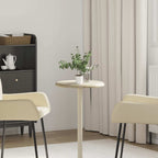 vidaXL Tischplatte Creme Ø40x2,5 cm Marmor