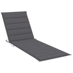 vidaXL Sonnenliege mit Anthrazit Auflage Imprägniertes Kiefernholz