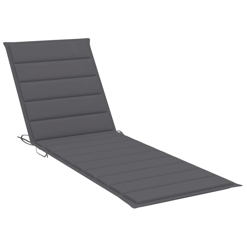 vidaXL Sonnenliege mit Anthrazit Auflage Imprägniertes Kiefernholz