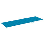 vidaXL Sonnenliege mit Blauer Auflage Imprägniertes Kiefernholz