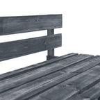 vidaXL Outdoor-Mittelsofa Paletten Imprägniertes Kiefernholz Grau