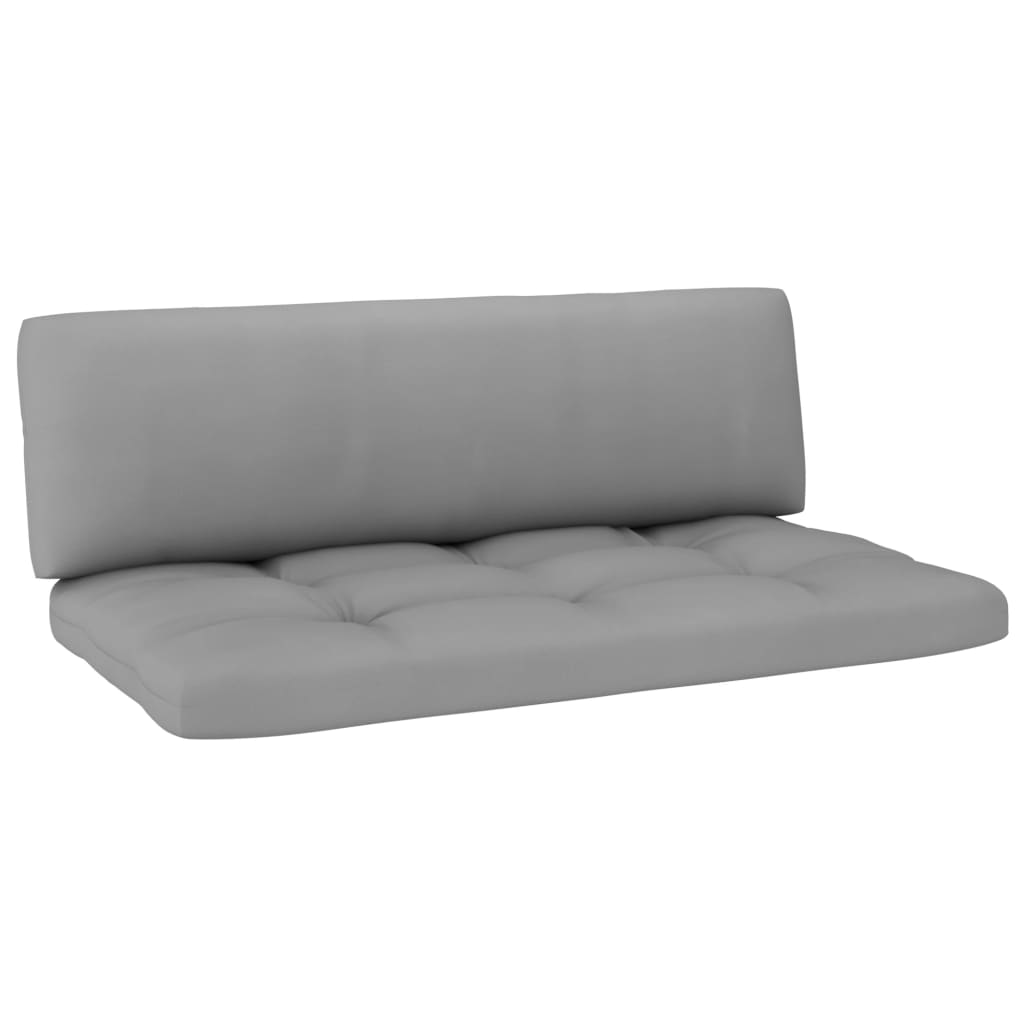 vidaXL Outdoor-Mittelsofa Paletten Kiefernholz Imprägniert Weiß