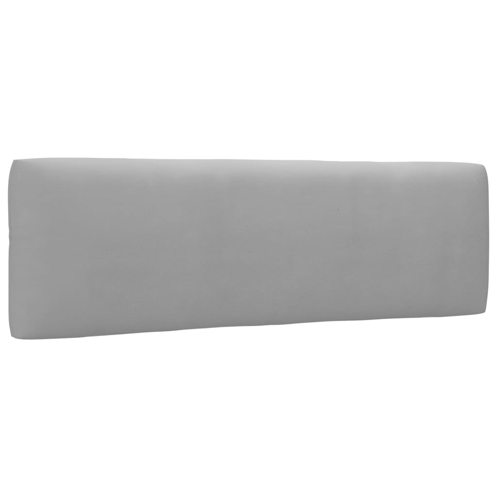 vidaXL 2-Sitzer-Palettensofa mit Kissen Grau Imprägniertes Kiefernholz