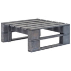 vidaXL 6-tlg. Paletten-Lounge-Set Grau Imprägniertes Kiefernholz