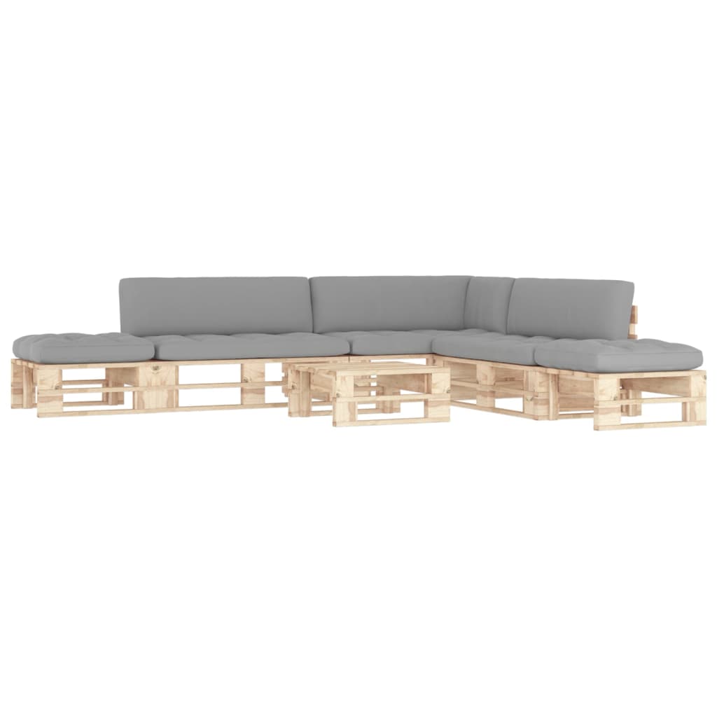 vidaXL 6-tlg. Paletten-Lounge-Set mit Kissen Imprägniertes Kiefernholz