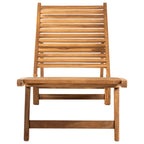 vidaXL Sonnenliege Massivholz Teak
