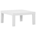 vidaXL Lounge-Gartentisch Kunststoff Weiß