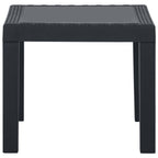 vidaXL 3-tlg. Garten-Lounge-Set mit Auflagen Kunststoff Grau