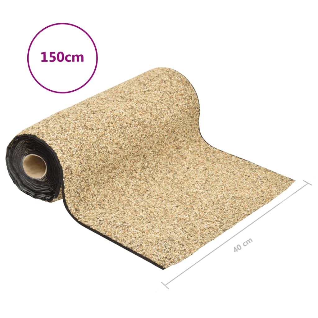 vidaXL Steinfolie Natur-Sand 150x40 cm