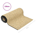 vidaXL Steinfolie Natur-Sand 150x60 cm
