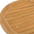 vidaXL Garten-Esstisch Ø90x75 cm Massivholz Teak