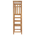 vidaXL Gartenbank mit Pergola 115 cm Massivholz Teak