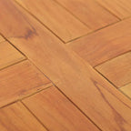 vidaXL Tischplatte Massivholz Teak Rund 2,5 cm 40 cm