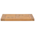 vidaXL Tischplatte Quadratisch 40x40x2,5 cm Massivholz Teak