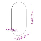 vidaXL Spiegel 40x20 cm Glas