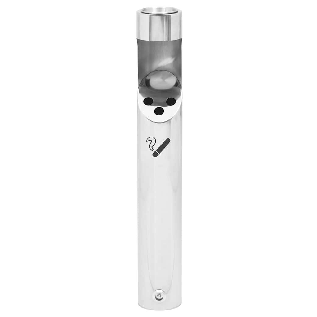 vidaXL Wand-Aschenbecher Edelstahl
