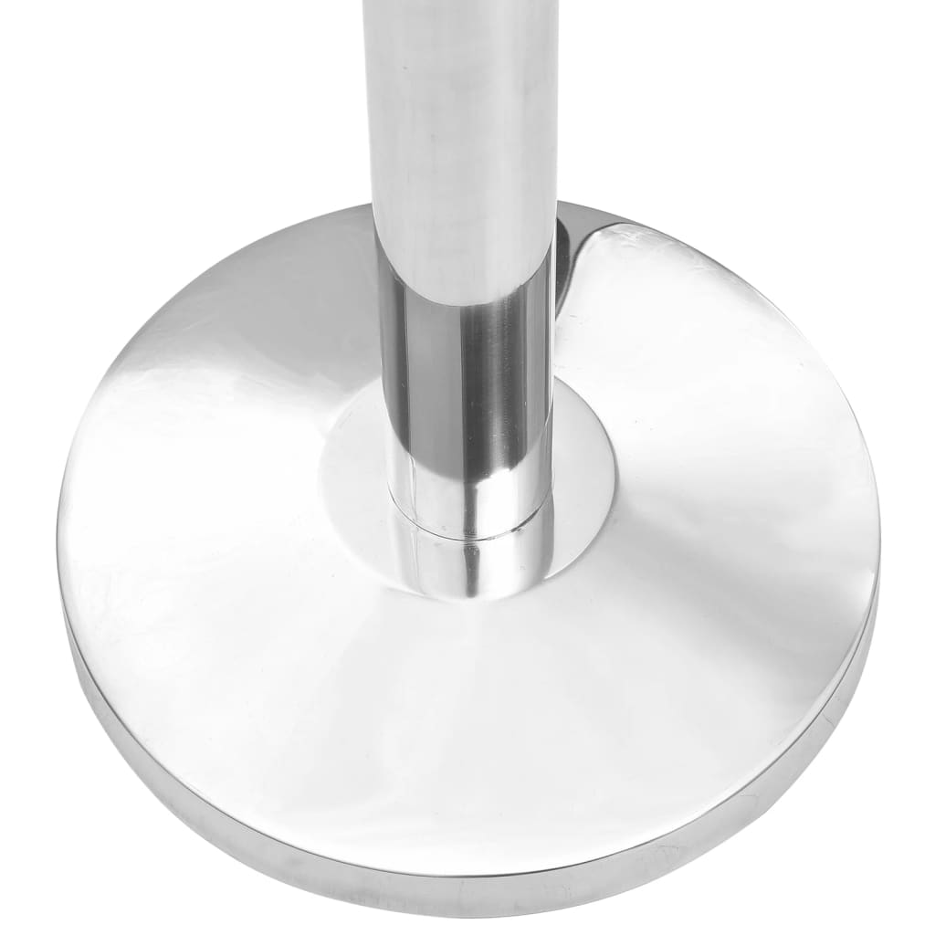 vidaXL Personenleitsysteme 4 Stk. Edelstahl Silbern