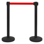 vidaXL Personenleitsysteme 4 Stk. Eisen Schwarz